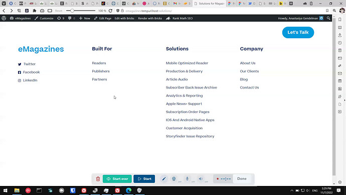 NO BUG: No content shows up in page on front end - Bugs - Bricks ...