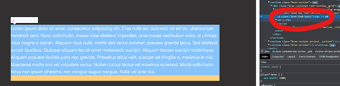 NO BUG: Text element adds extra tag with dynamic content - Bugs ...
