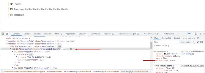 NO BUG: Icon List: Add link - Bugs - Bricks Community Forum