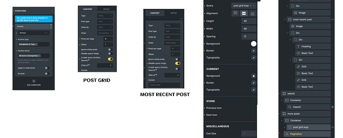 post category archive settings