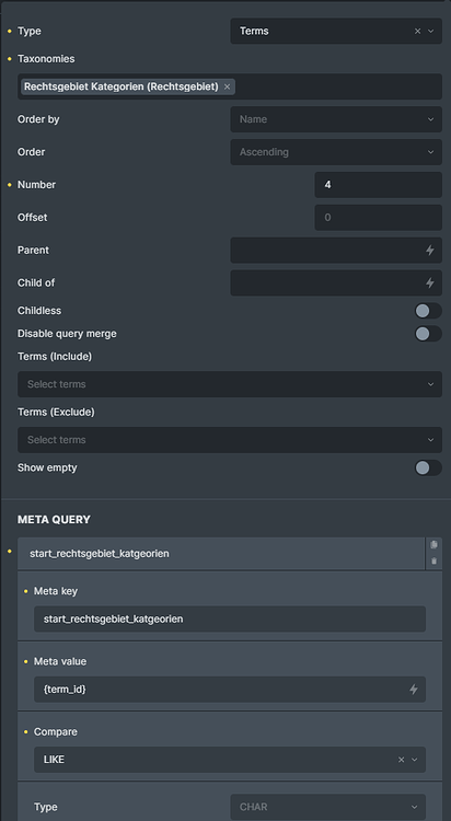 Query Loop To Output List Of Terms Which Are Set From An Acf Taxonomy