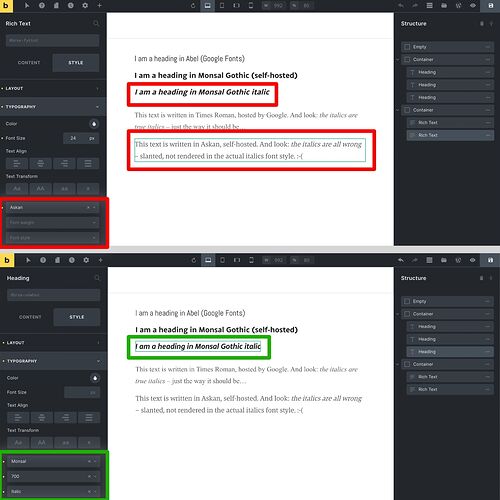 Bricks 1.4 custom fonts builder