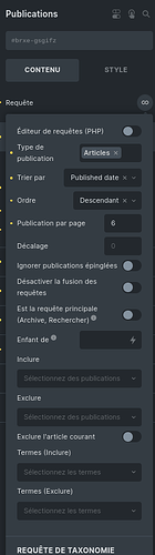 Query Loop Last Post Category
