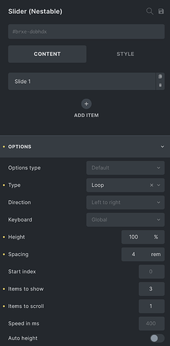 SOLVED: Nested Slider - item to scroll is not working properly - Bugs ...