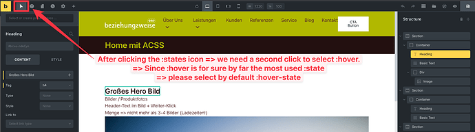 1 - Hover default mode