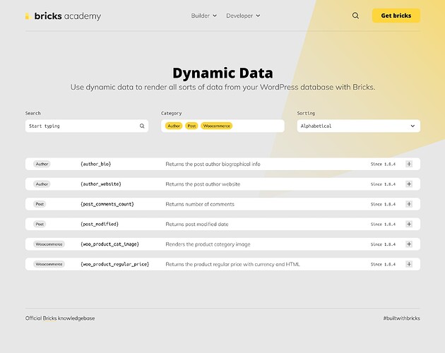 Dynamic Data
