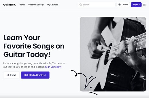 guitarmg screenshot - elearningwp