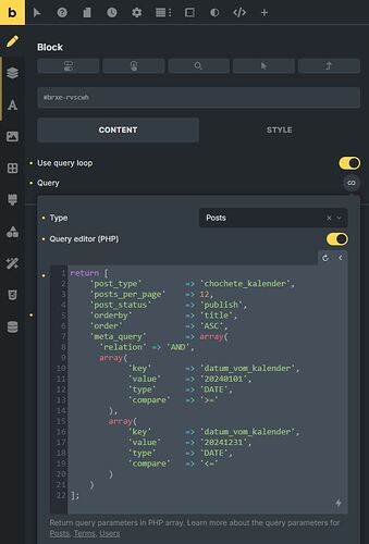 Datequery