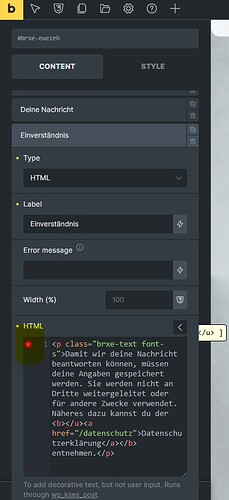 Display Issue in Builder