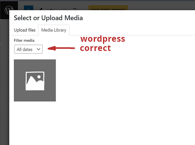 correct wordpress
