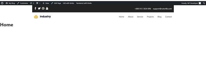 header full width issue frontend