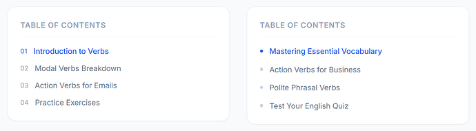 Table of Contents