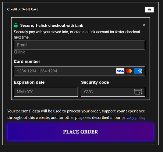 working checkout