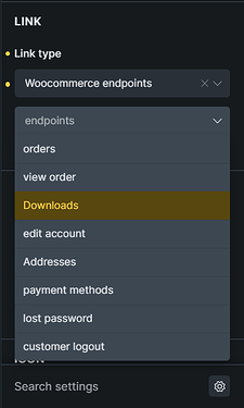 Woocommerce endpoints