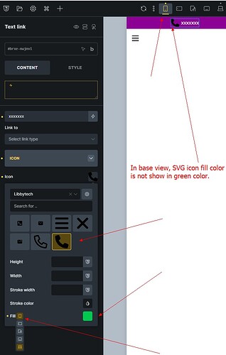 svg icon fill color can not show properly ok in base view