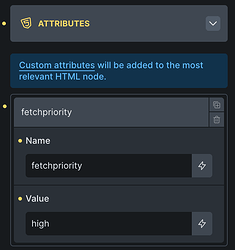 Screenshot - custom attributes logo element