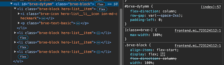 NO BUG: Bricksable Icon List Element Dot Visible Next to Icon - Bugs ...