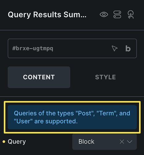 NO BUG: Query Results Summary not showing the correct result counts ...