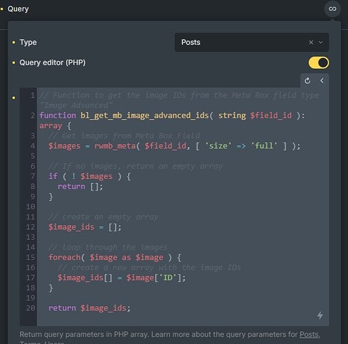 Entered Code Slide 1 Query Loop