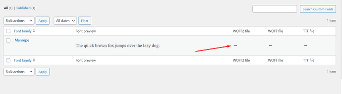 Custom font (in builder)