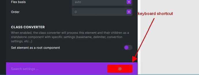 bricks mod keyboard shortcut