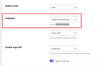 Site language