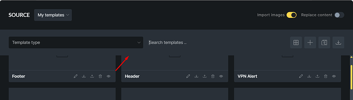 template manager