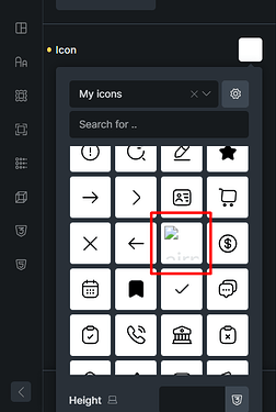 removed icon