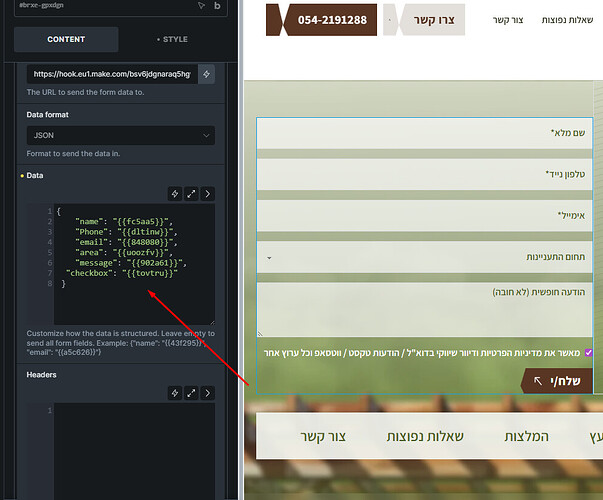 NO BUG: Issue with Webhook Form Submission When Adding Checkbox Field ...