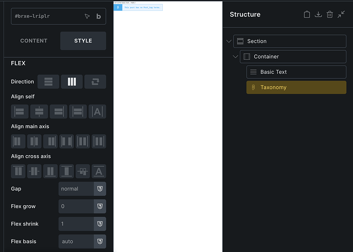 Flex-settings-Taxonomy-block