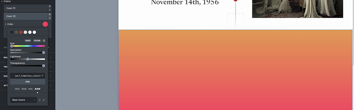 timeline color