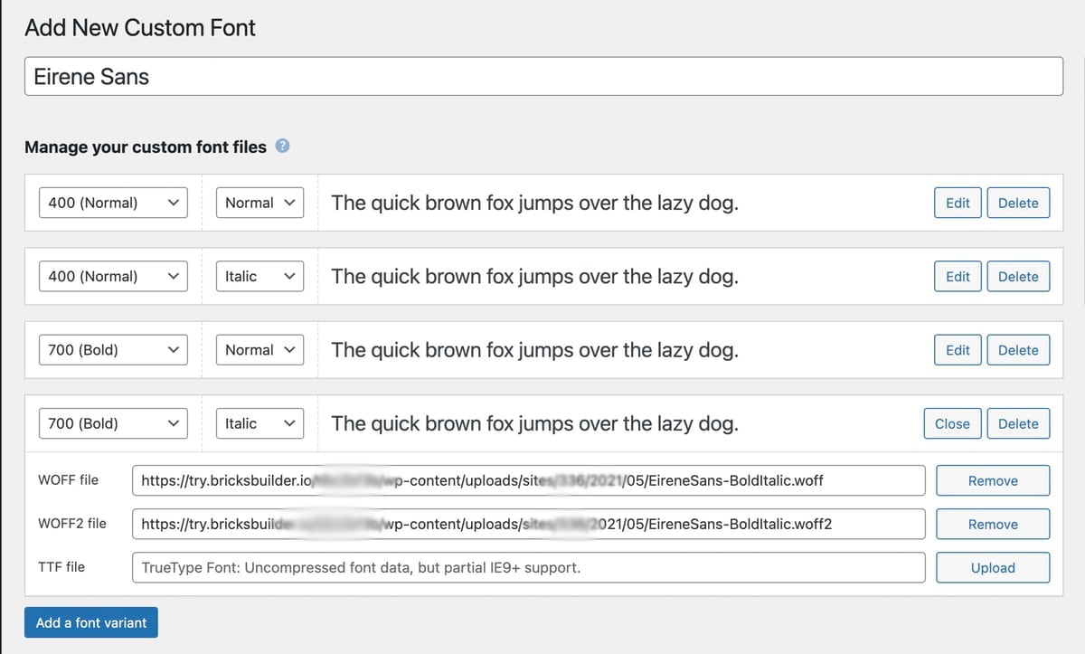 SOLVED: Custom fonts not displaying correctly - Bugs - Bricks Community ...