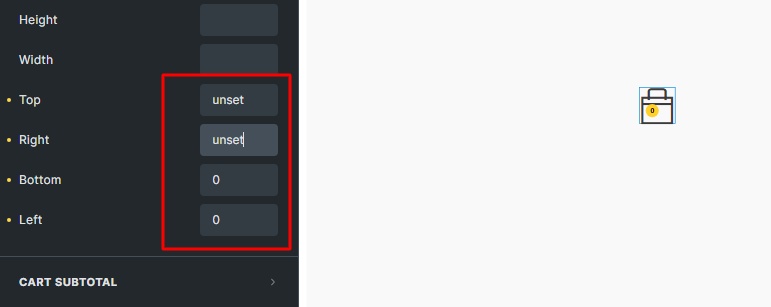 SOLVED: Bug in mini cart widget > cart count position - Bugs - Bricks ...