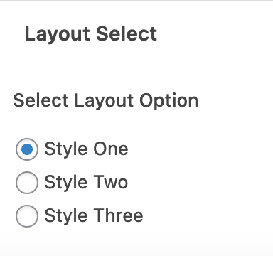 Select-Layout-Style