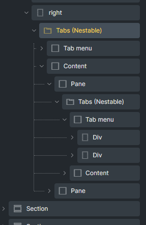 tabs nestable bug