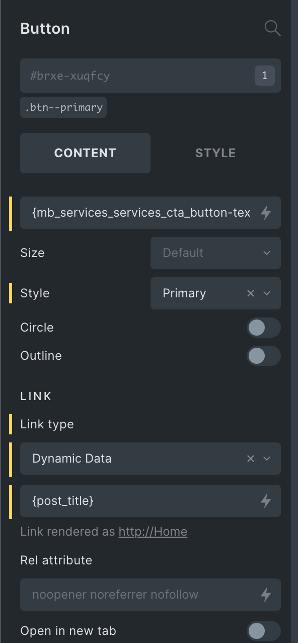 SOLVED: Dynamic Data not working in button - Bugs - Bricks Community Forum