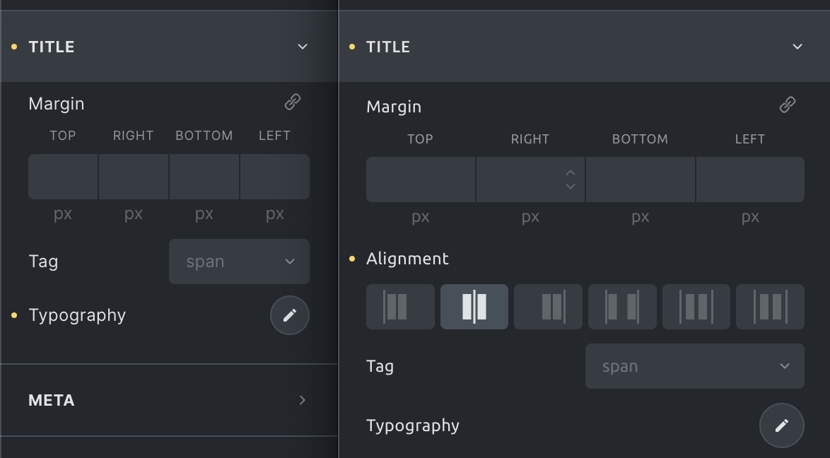 SOLVED: List Element - Text align for the Title - Bugs - Bricks ...