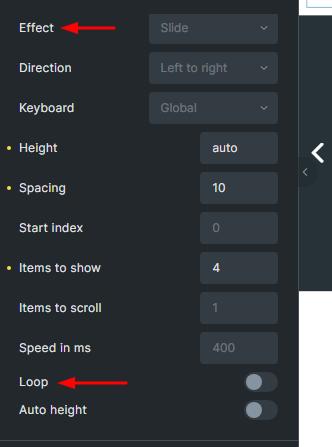 slider