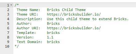 Child Theme No Folder - How To - Bricks Community Forum