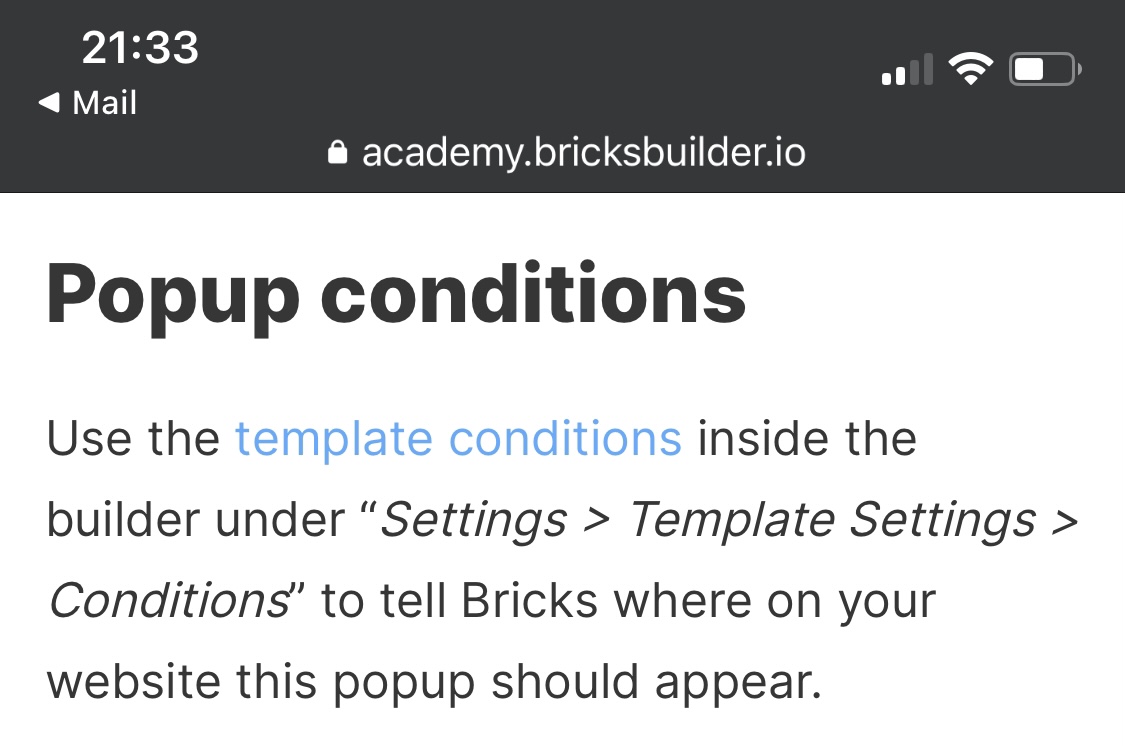 NO BUG: Bricks 1.6 click = open popup - Bugs - Bricks Community Forum