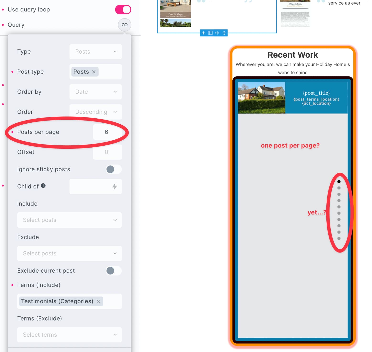 SOLVED: Query Loop - Posts per page - Bugs - Bricks Community Forum
