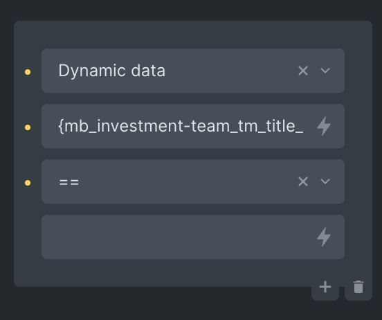 Correct field name but inverted condition