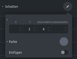 Element-Schatten-einfügen