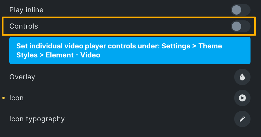 NO BUG: Video icon issue - Bugs - Bricks Community Forum
