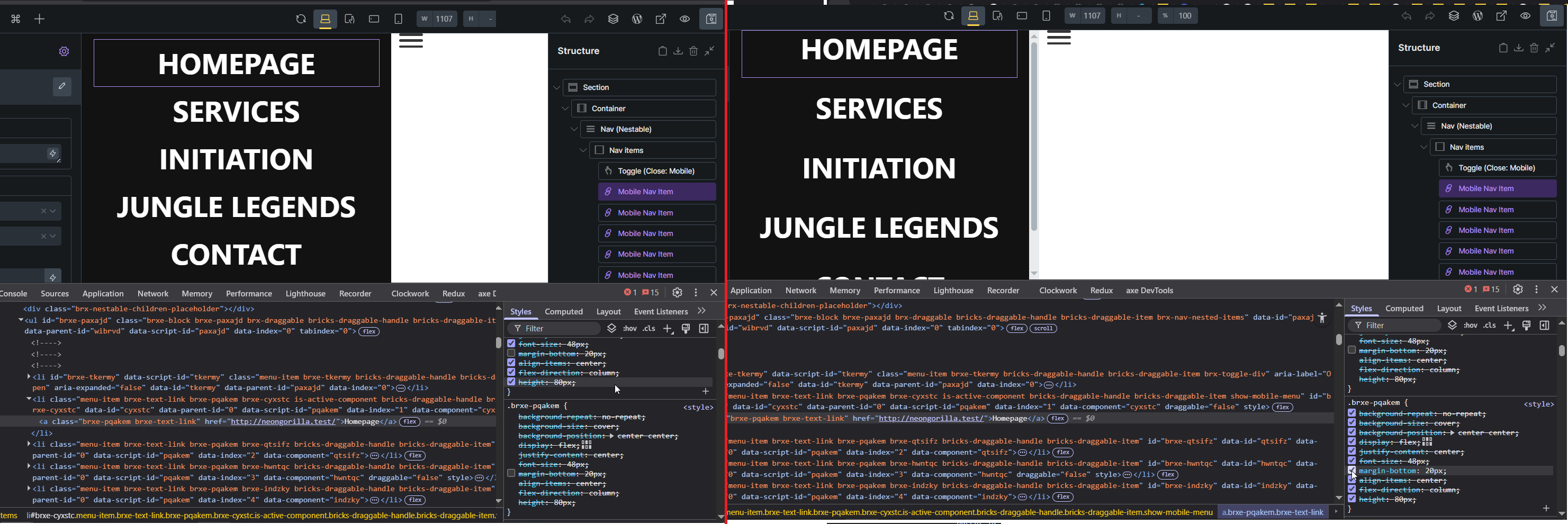 SOLVED: Navigation Issues - Bugs - Bricks Community Forum