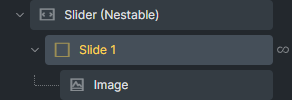 Nestable Slider Structure