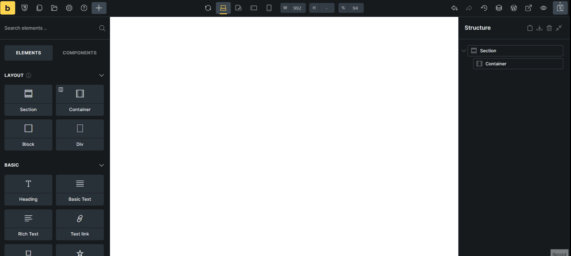 Nested component instances