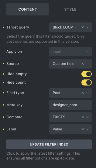 WAIT: Filters with post Relationship data don't work on frontend - Bugs ...