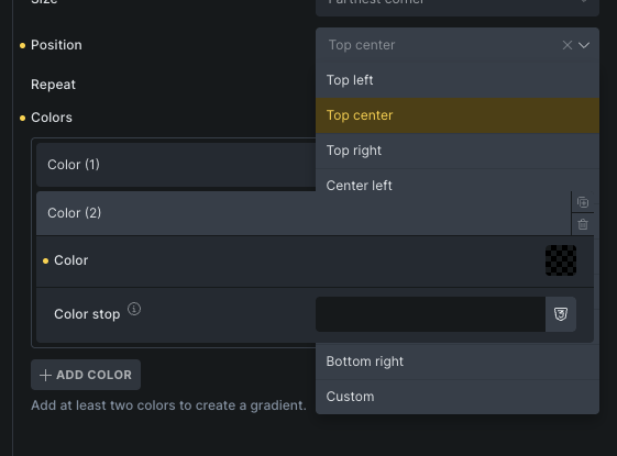 DUPLICATE: Position Dropdown on wrong Z-Index in Gradient/Overlay ...