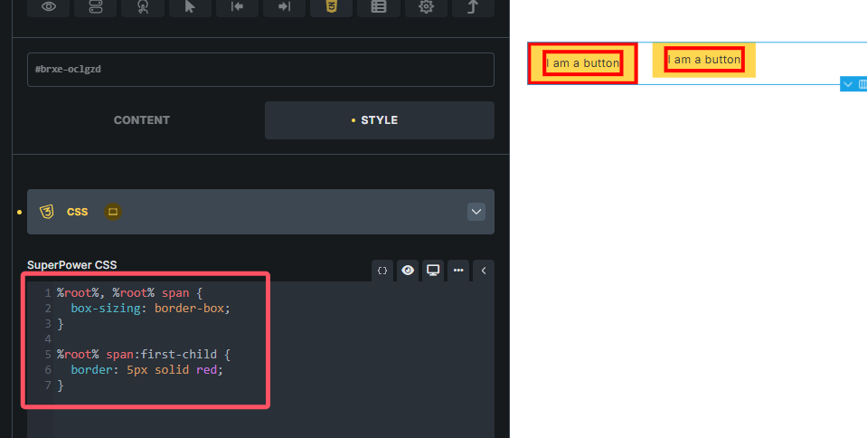 Create A Bug Button NO BUG: Button custom CSS differs (builder/front end) - Bugs - Bricks ...
